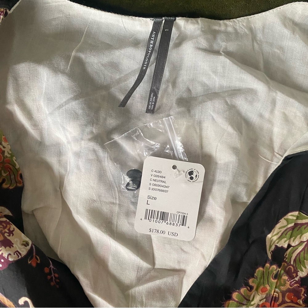 Anthropologie Katerina Button-Front Dress Sz L NWT - Picture 6 of 6